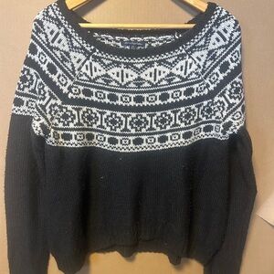 Cropped Fair Isle Sweater
